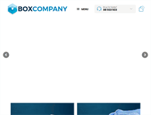 Tablet Screenshot of box-company.dk